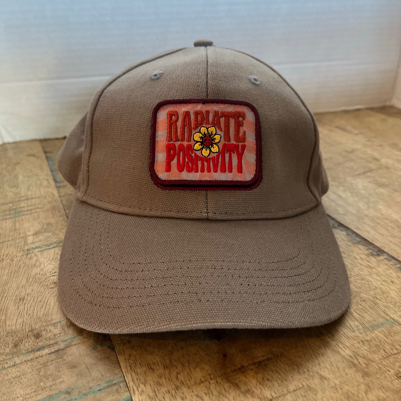 Radiate Positivity Gray Hat Adjustable Adult Size… - image 4