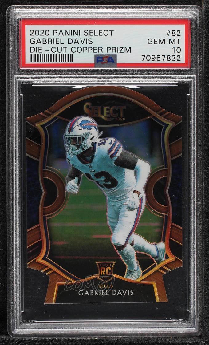 Gabriel Davis Panini Select #82 Copper Die Cut