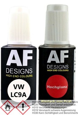 Lackstift für VW LC9A Pure White C9A + Klarlack je 20ml Autolack Set