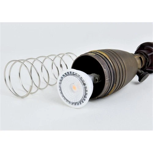 Elitco Lighting Aera Traditional Outdoor Cast Brass Spot Light in Antique Brass - Picture 6 of 8