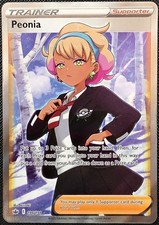2021 Pokemon SWSH Chilling Reign Peonia Ultra Rare #196/198