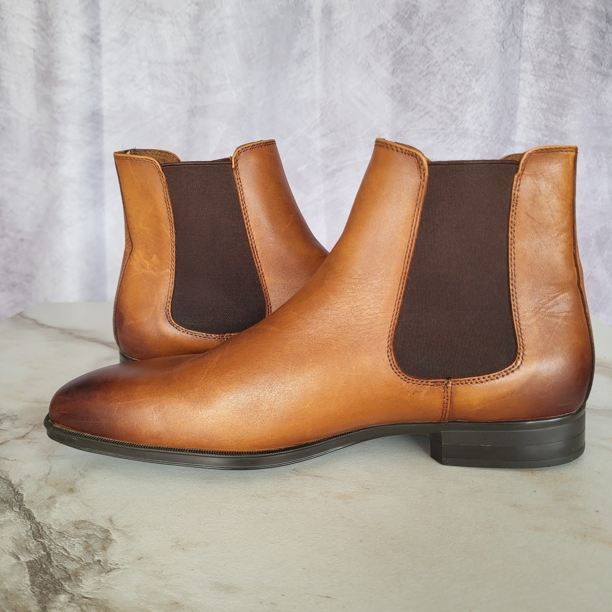 Aldo Hunter-244 Mens Tan Suede Chelsea Boots Size 13 Aldo Flex Pull On Boot Chelsea Suede Beige Boots for Men for Sale | Shop New & Used  main image 4