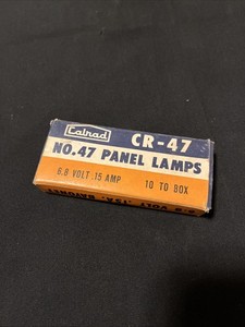 Vintage Calrad Panel Mount Pilot Light Indicator For #47 Style Lamp 8 Lot