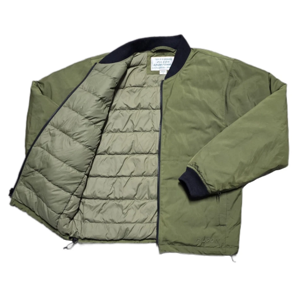 CC Filson Down Liner Jacket Winter Moss Army Green Mens S - Image 2 of 4