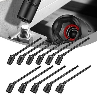 Sechskantbuchse 360 Grad Rotatierbar Chrom Vanadiumstahl H8-H19 Hex Shank