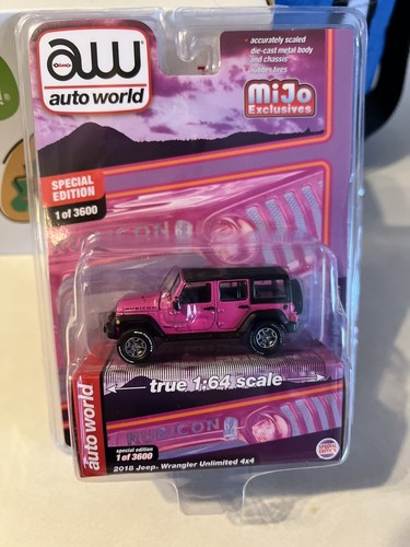 Jeep Wrangler Rubicon Giallo 2018 1:64 Auto World Mijo Exclusives Edizione Speciale
