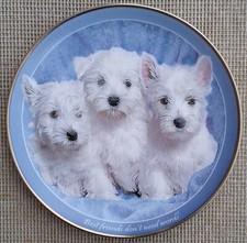 DANBURY MINT “BEST FRIENDS” INSPIRING WESTIES PORCELAIN PLATE.