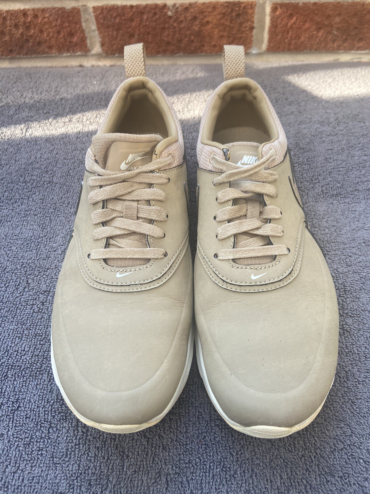 khaki air max thea trainers
