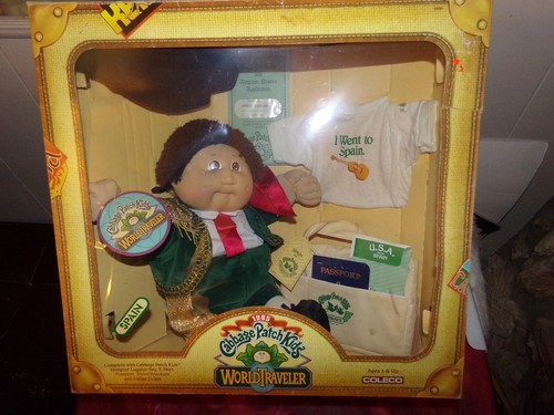 CABBAGE PATCH KIDS DOLL WORLD TRAVELER SPAIN BOY IN BOX COMPLETE - Picture 4 of 7