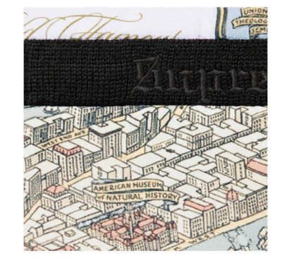 Supreme Silk Map Cardigan FW23 Black Large Brand New In Packaging