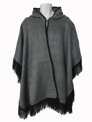 WHOLESALE LOT OF 10 SOFT & BEAUTIFUL ALPACA HOODED QUINCHUQUI PONCHOS 10V - Picture 5 of 12