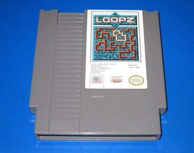 Lot of 2 Nintendo NES Puzzle Video Game Cartridges Tetris + Loopz (Tested)