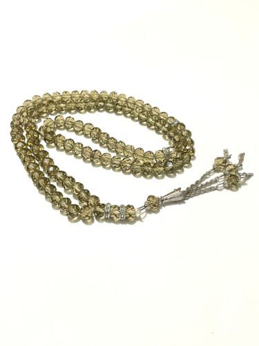 Tasbeeh 99 Crystal Beads Gift For Eid Allah Mohammed SAW Beads for Zikr & Dua - Picture 36 of 39