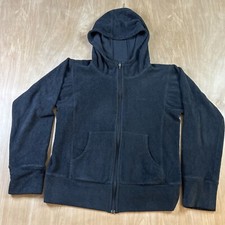 Patagonia Women  s Black Full Zip Long Sleeve Fleece Hoodie Size Small