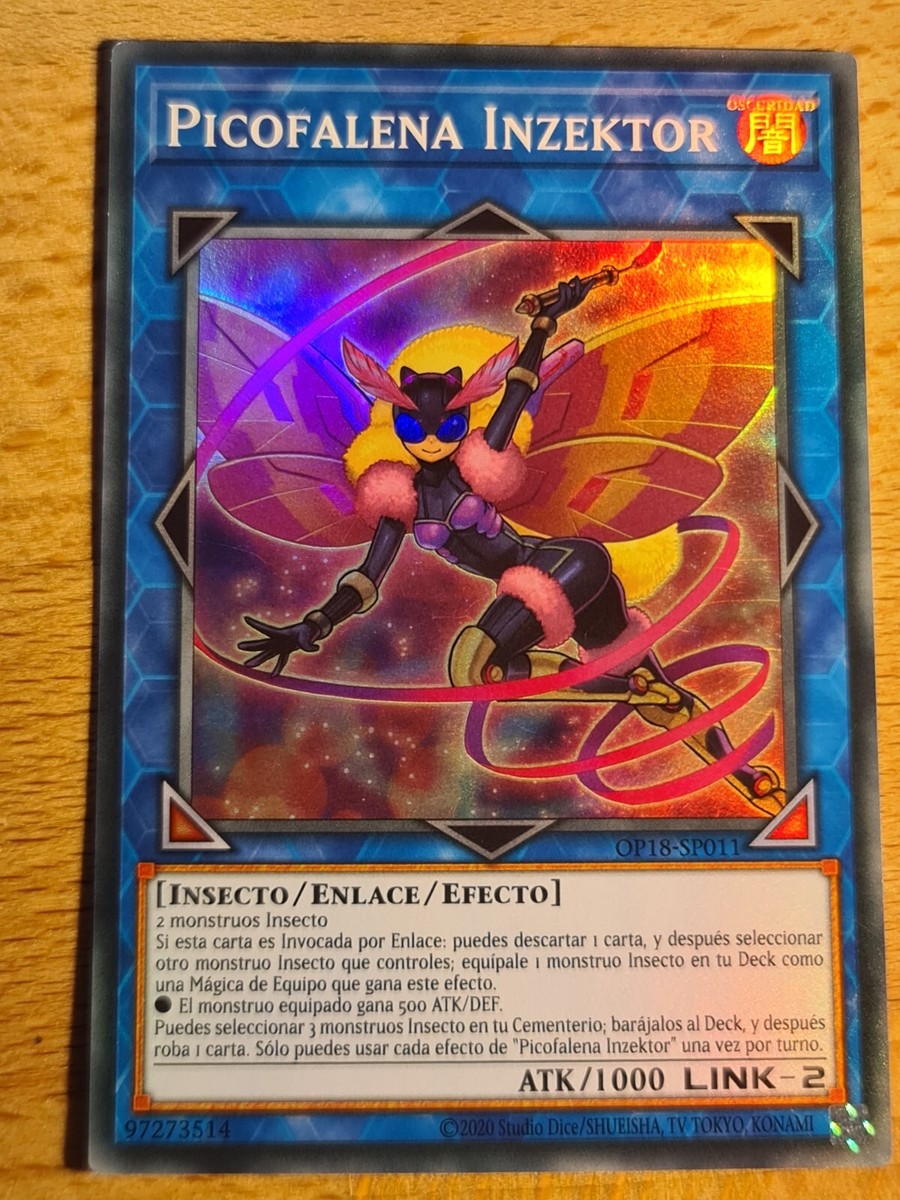 INZEKTOR PICOFALENA  YUGIOH  OP18  SUPER RARE  SPANISH  NM #0061 | eBay