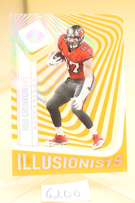2021 Illusions Illusionists #ILL-2 Rob Gronkowski Buccaneers Orange Parallel NM+