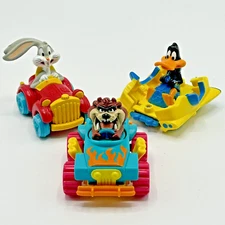 Looney Tunes Crash Cars Tasmanian Devil, Bugs, Daffy 1992 McDonalds Happy Meal 