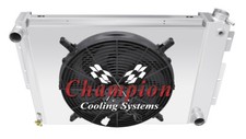 Rn 2 Row Radiator16 Fanshroud For 1967-1969 Pontiac Firebird Trans Am V8