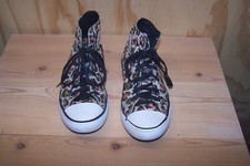 Chuck Taylor CONVERSE Ctas Leopard Print Brown/Pink High Top Sneakers Size 2 JR