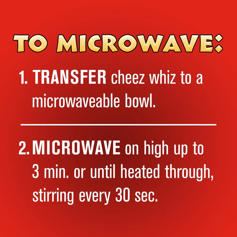 Cheez Whiz Original Cheese Dip, tarro de 15 OZ (envío gratuito y rápido) Foto 4 de 4