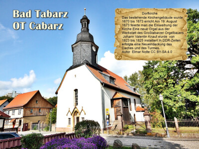Bad Tabarz OT Cabarz Dorfkirche Thüringen 1637