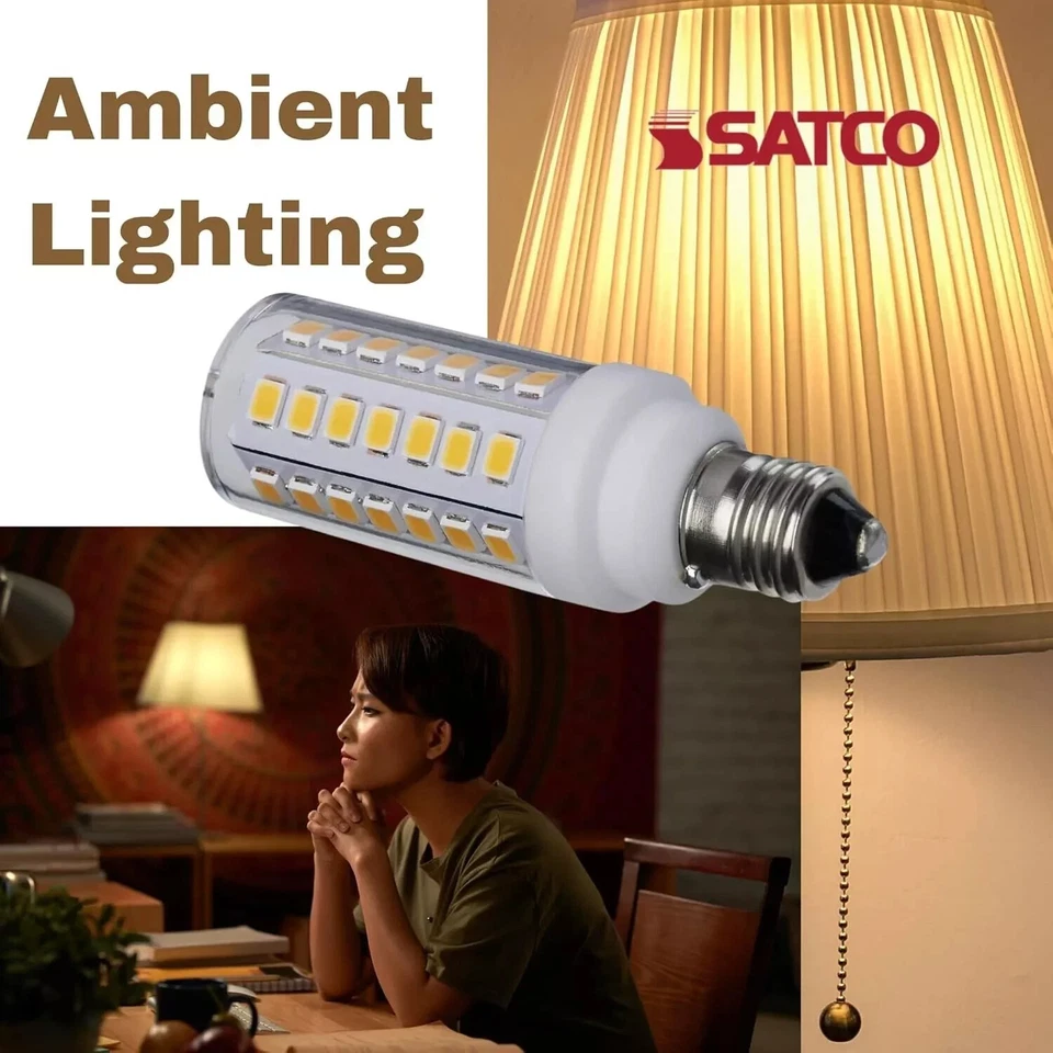 Satco S12335 - 5 Watt T6 LED Bulb - E11 Base - 5000K (5, 10 or 20 Pack) - Image 4 of 4