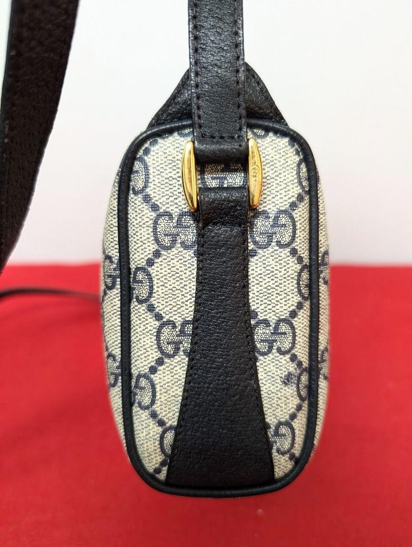 Gucci Vintage Shoulder Bag Crossbody Sherry Line GG Zip
