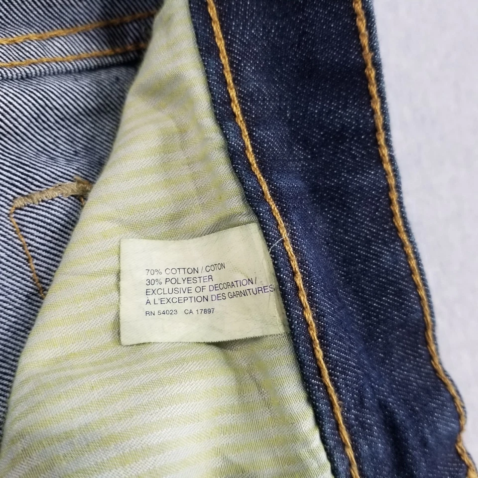 Pantalones de mezclilla para mujer Gap talla 14/32 azul lavado oscuro corte bota detalle de puntada de buena calidad Foto 4 de 4