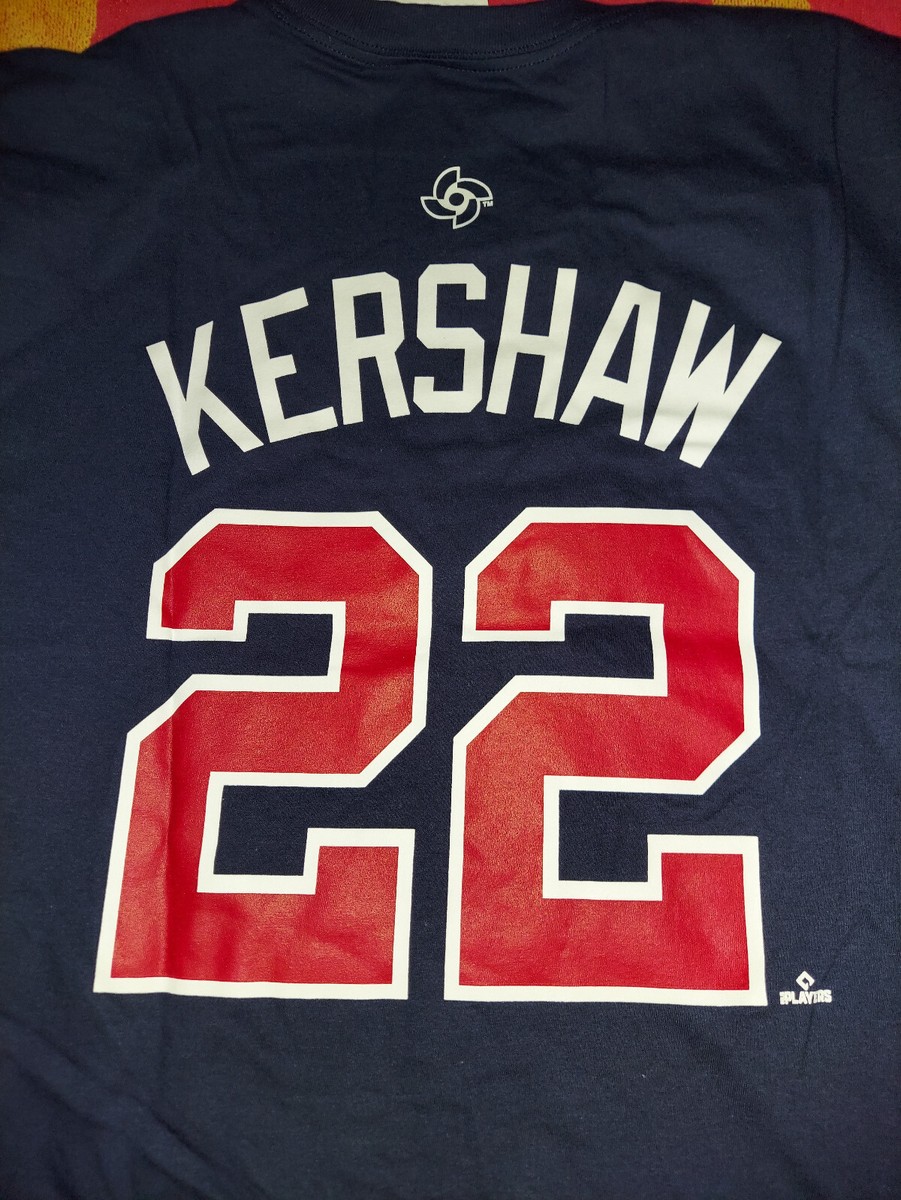 売れ筋商品|||ナイキ Tシャツ トップス レディース Women's Clayton Kershaw Navy USA Baseball 2023 World Baseball Classic Name and Number T-shirt Navy Nike Women's Nike Clayton Kershaw Navy USA Baseball 2023