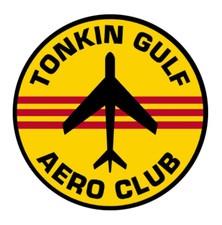 3" vietnam tonkin gulf aero club bumper sticker decal usa made