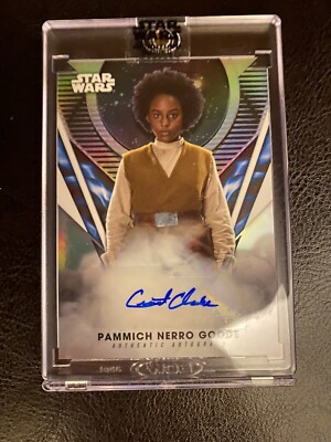 CRYSTAL CLARKE AS PAMMICH NERRO GOODE 2023 Topps Signature Series Star Wars Auto