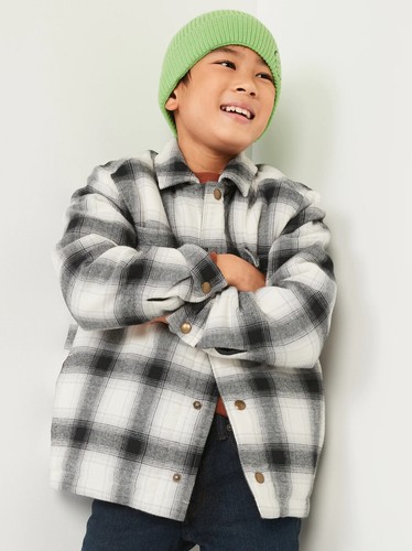 Old Navy Kids Boys Cozy Plaid Flannel 