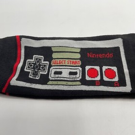 Video Game Socks Men&rsquo;s Size 10-13 NES VTG Style Controller Black Unisex 1 Pair
