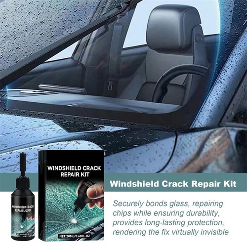 1 Set Automotive Glass Repair Kit Fluid Fix Car Windshield Resin Chip Crack Tool - Picture 19 of 22