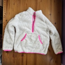 Lilly Pulitzer white pullover fleece size 8/10