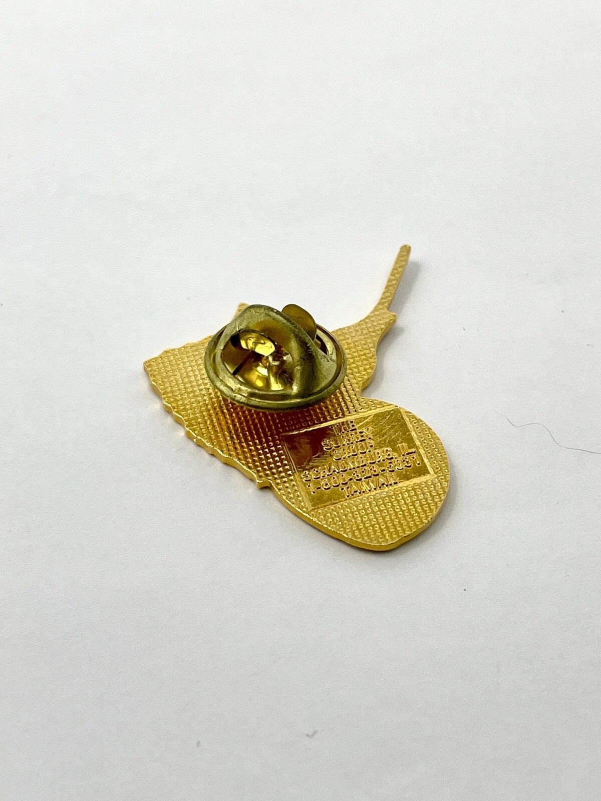 Florida Gold Coast Pin VTG 1983 Metal Pinback Swordfish Blue Gold Hat Cap Ocean