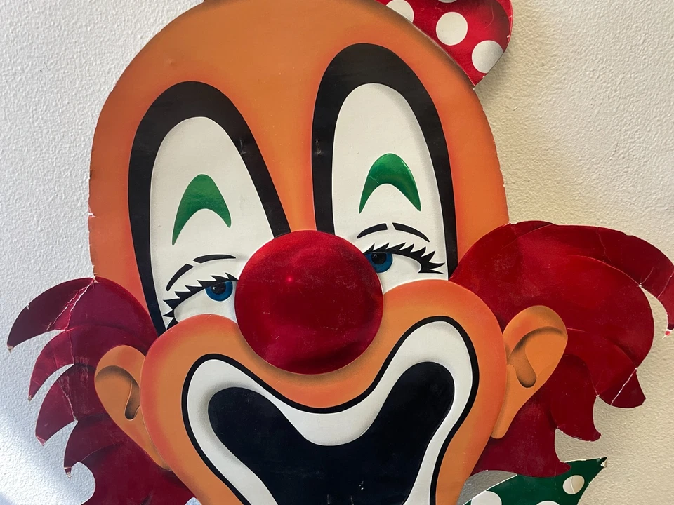 Vintage Kraft Clown Advertising Sign Store Display Circus Carnival Art - Image 3 of 4