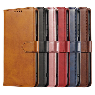 Handy Hülle für Apple iPhone Samsung LG Schutz Tasche Etui Cover Book Schwarz