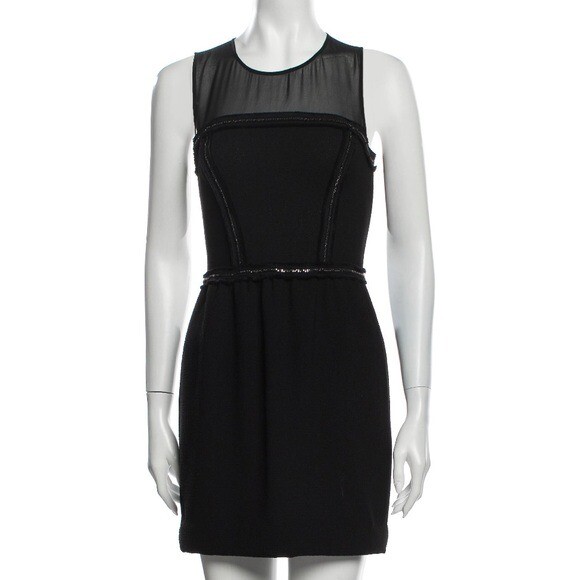 sandro mini black dress Rapprochement Chain Mesh Size 1 Small Sandro’s take on the Size:OS | Black Sandro paris Olivia Backless Short Floral Beaded