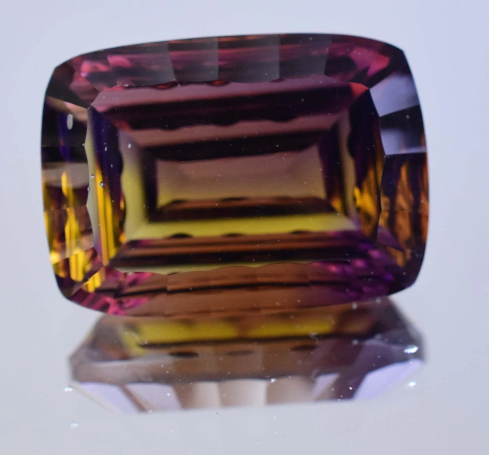 Flawless Natural Bi-Color Ametrine 40.15 Ct Cushion Certified Untreated Gemstone - Image 2 of 4