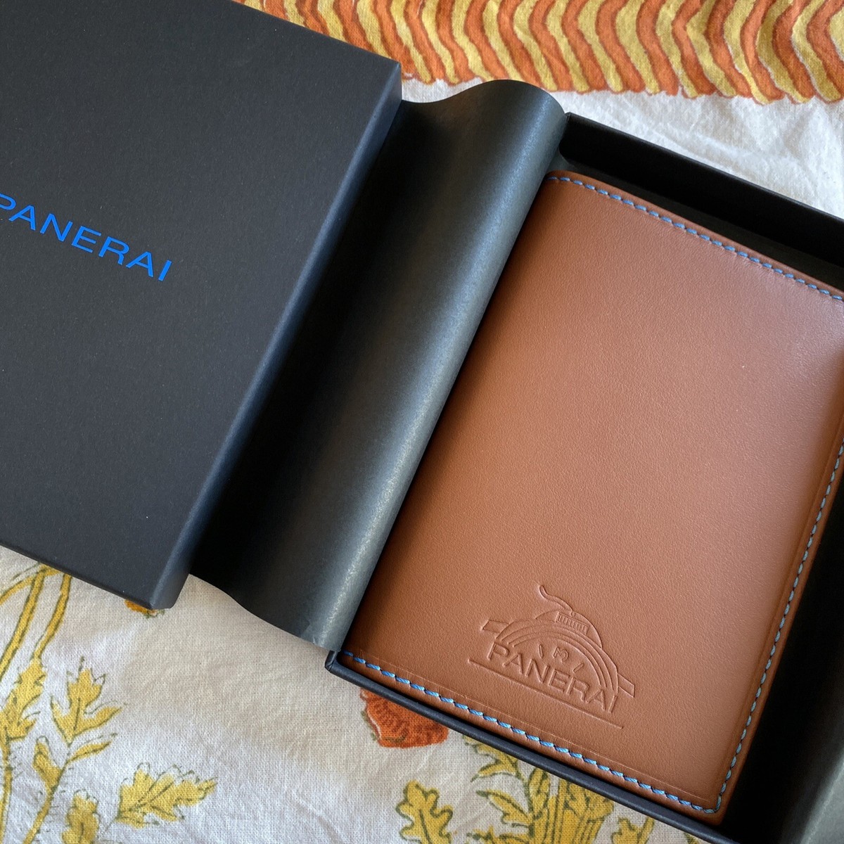 Panerai Card Holder Brown Leather Passport Case / Holder | eBay