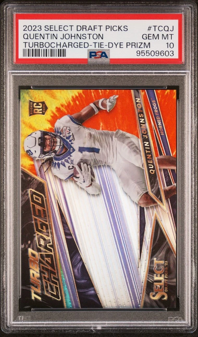 Quentin Johnston Panini Select Draft Picks Turbocharged #TCQJ Silver