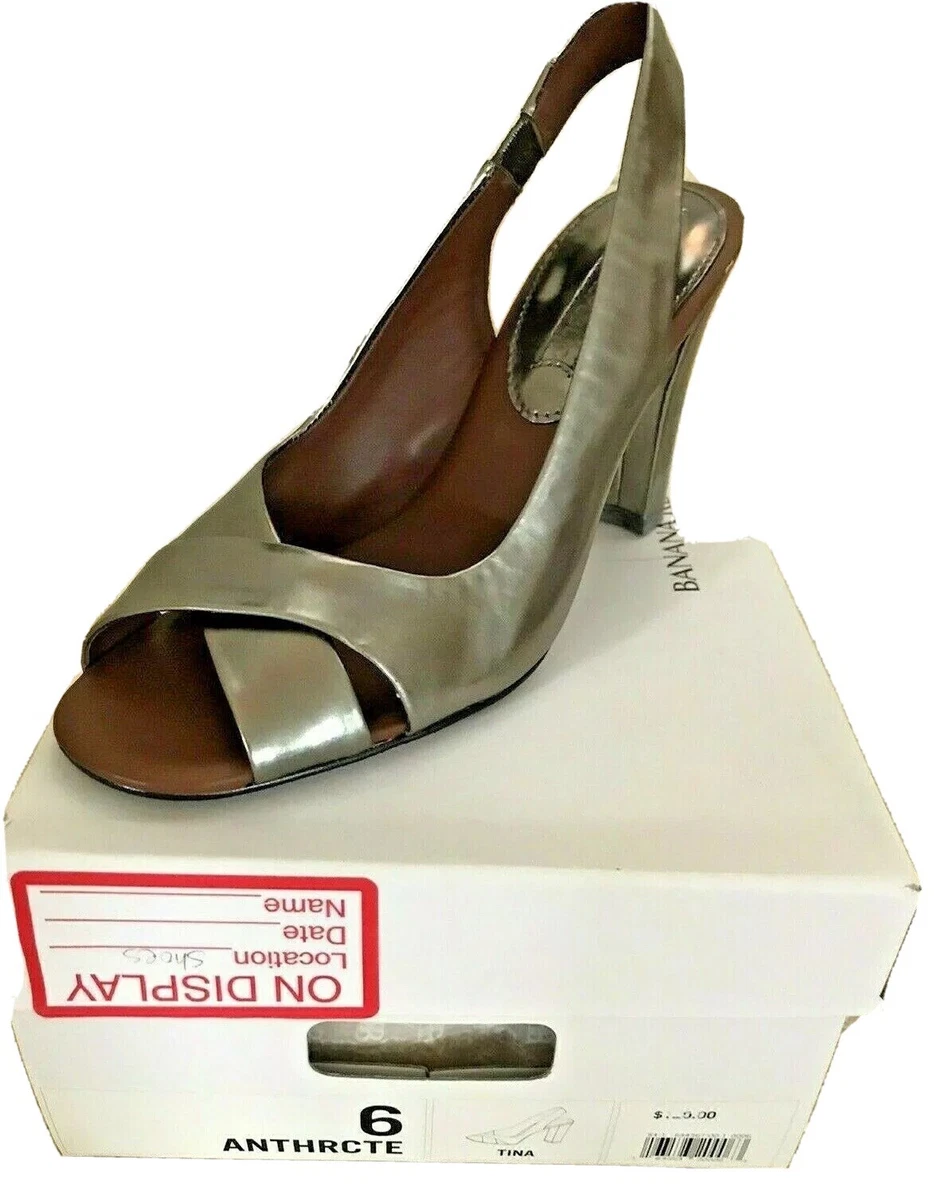 Banana republic silver shoes discount