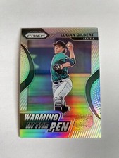 2020 Panini Prizm Baseball Logan Gilbert Warming In The Pen Silver Prizm #12