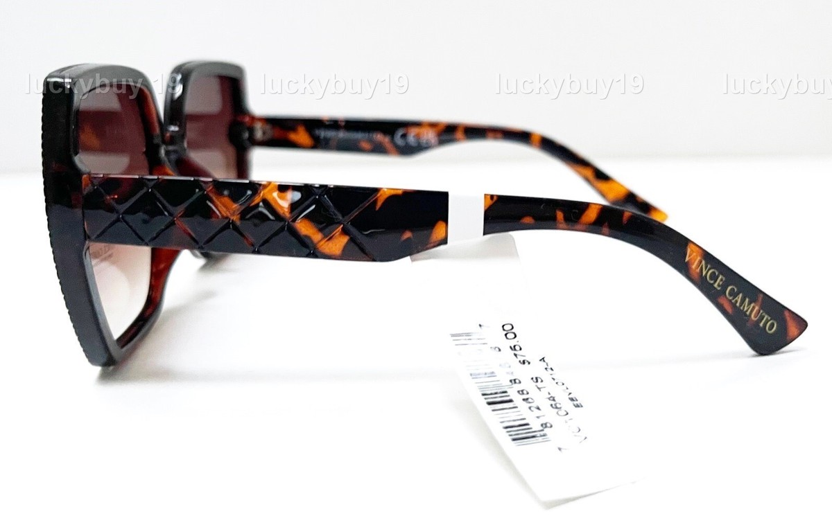 NWT Vince Camuto Brown Tortoise Sunglasses VC1064 Vince Camuto VC1064 TS Oversize Butterfly Sunglasses Brown  main image 4