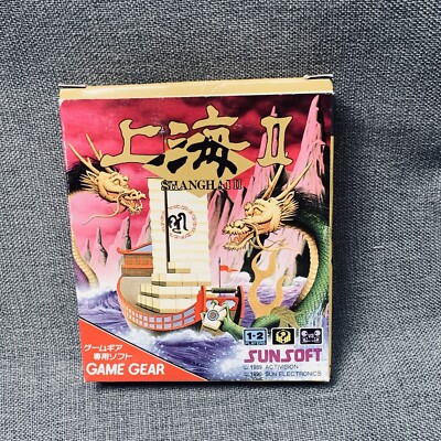 SEGA Game Gear パワーレンジャーとペンゴソフト 2本セット Sega Game Gear Shanghai II 2 Mahjong Solitaire Boxed GG Japan
