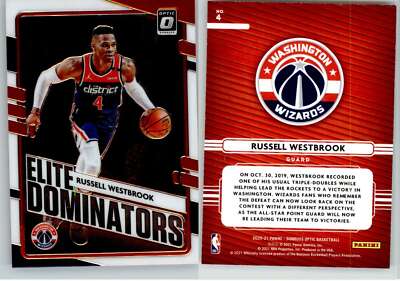 Russell Westbrook 2020-21 Donruss Optic Elite Dominators #4 Wizards