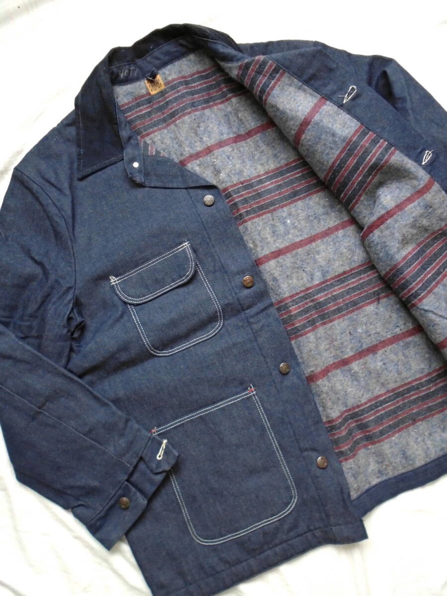 NEW DEADSTOCK Vintage 70s Wrangler Big Ben Mens 44 Denim Jacket