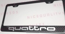 Quattro Sline 100 Carbon Fiber Stainless Steel Frame Plate Including Caps