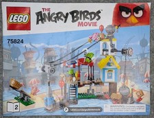 LEGO Angry Birds 75824 Pig City Teardown Instruction Manual Book 2 2016 Grade B